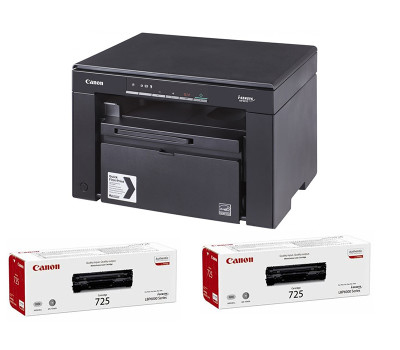 МФУ А4 ч/ б Canon i-SENSYS MF3010 + картриджи 2xCRG725 (5252B034AA)