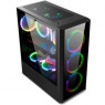 Корпус Golden Field 7681B (P1B),  Black, Miditower, без вентиляторов, без БП