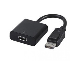 Переходник DisplayPort > HDMI (DP папа - HDMI мама), Cablexpert, кабель 10см (A-DPM-HDMIF-002)