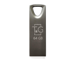 USB Flash Drive 64Gb T&G 117 Metal series Black (TG117BK-64G)