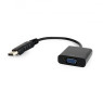 Переходник DisplayPort > VGA (DisplayPort папа - VGA мама),  Cablexpert, Black, 15 см(A-DPM-VGAF-02)