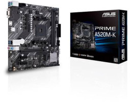 Мат.плата AM4 (A520) Asus PRIME A520M-K, A520, 2xDDR4, VGA/ HDMI, MicroATX