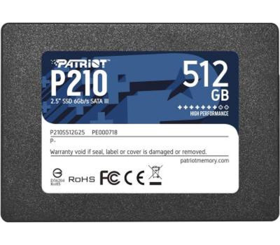Твердотельный накопитель 512Gb, Patriot P210, SATA3, 2.5 Твердотельный накопитель 512Gb, Patriot P210, SATA3, 2.5