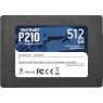 Твердотельный накопитель 512Gb, Patriot P210, SATA3, 2.5