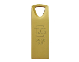 USB Flash Drive 64Gb T&G 117 Metal series Gold (TG117GD-64G)