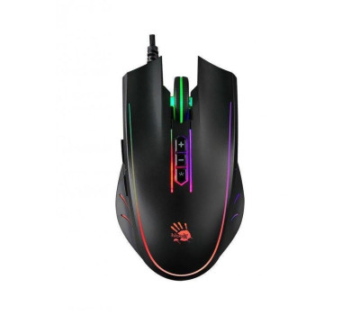 Мышь A4Tech Q81 USB Curve Bloody Black, Neon XGlide, Optical 3200CPI (Q81 Bloody Curve)