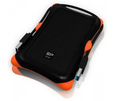 Карман HDD 2.5&Prime; Silicon Power Armor A30, Black, USB 3.0, 1xSATA HDD/ SSD (SP000HSPHDA30S3K)
