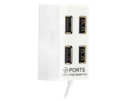 Концентратор Usb ATcom TD4004 4port (поддержка HDD до 2Tb) White (10724)