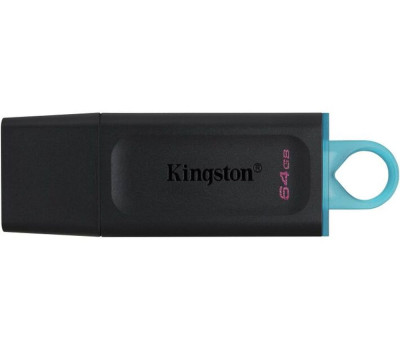 USB 3.2 Flash Drive 64Gb Kingston DataTraveler Exodia, Black/ Teal (DTX/ 64GB)