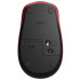Мышь Logitech M190 Wireless Red/ Black, 1000 dpi, 3 кнопки (910-005908)