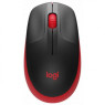 Мышь Logitech M190 Wireless Red/ Black, 1000 dpi, 3 кнопки (910-005908)