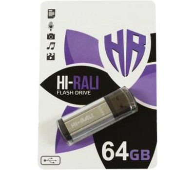 USB Flash Drive 64Gb Hi-Rali Stark series Silver (HI-64GBSTSL)