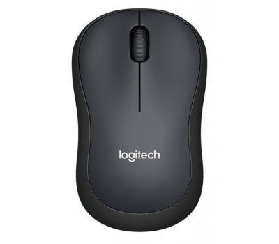 Мышь Logitech M220 Silent, Gray/ Black, USB, беспроводная, оптическая, 1000 dpi (910-004878)