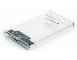 Карман HDD 2.5&Prime; Gembird, Clear, USB 3.0, 1xSATA HDD/ SSD, питание по USB, чехол (EE2-U3S9-6)