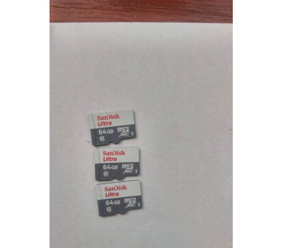 Карта памяти microSDXC, 64Gb, Class10 UHS-I, SanDisk Ultra Light, без адаптера (SDSQUNR-064G-GN3MN)
