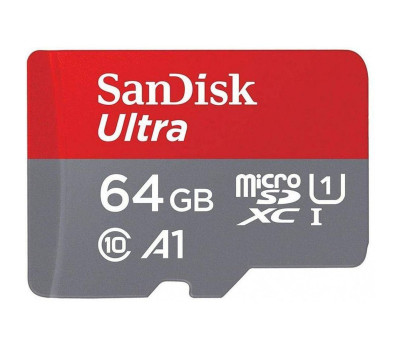 Карта памяти microSDXC, 64Gb, Class10 UHS-I, SanDisk Ultra Light, без адаптера (SDSQUNR-064G-GN3MN)