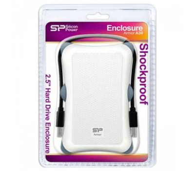 Карман HDD 2.5″ Silicon Power Armor A30, White, USB 3.0, 1xSATA HDD/ SSD (SP000HSPHDA30S3W) Карман HDD 2.5″ Silicon Power Armor A30, White, USB 3.0, 1xSATA HDD/ SSD (SP000HSPHDA30S3W)