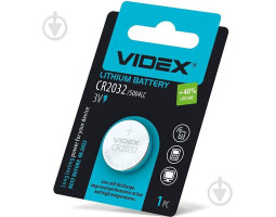 Батарейка CR-2032 Videx CR2032 (3.0 В литиевая, для биос мат. плат) 1шт. в блистере Батарейка CR-2032 Videx CR2032 (3.0 В литиевая, для биос мат. плат) 1шт. в блистере
