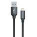 Кабель USB > Lightning,  ColorWay CW-CBUL004-BK, Black, 1.0m, 2.1A