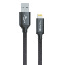 Кабель USB > Lightning,  ColorWay CW-CBUL004-BK, Black, 1.0m, 2.1A