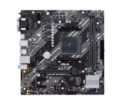 Мат.плата AM4 (B450) Asus PRIME B450M-K II, VGA/ DVI-D/ HDMI, MicroATX