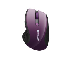 Мышь Canyon CNS-CMSW01P, Purple, wireless, USB, оптическая, синий LED-сенсор, 1600 dpi
