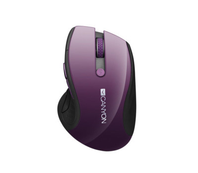 Мышь Canyon CNS-CMSW01P, Purple, wireless, USB, оптическая, синий LED-сенсор, 1600 dpi Мышь Canyon CNS-CMSW01P, Purple, wireless, USB, оптическая, синий LED-сенсор, 1600 dpi