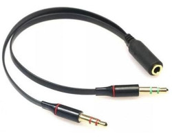 Переходник аудио 4pin Jack (мама) > 2x3pin (папа) 0.1m ATcom (17488)