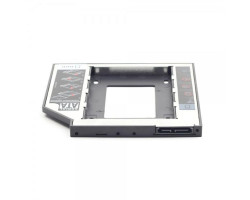 Шасси Gembird MF-95-02 для подключ. 2,5&Prime; HDD/ SSD SATA3 в отсек привода ноутбука толщ. 12,5 мм, алюм.