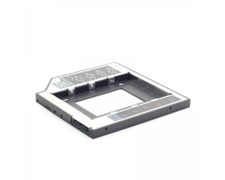 Шасси Gembird MF-95-01 для подключ. 2,5&Prime; HDD/ SSD SATA3 в отсек привода ноутбука толщ. 9.5 мм, алюм.