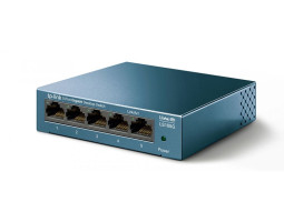 Коммутатор TP-LINK LS105G, 5x100/ 1000 Mb/ s, металический корпус, неуправляемый Коммутатор TP-LINK LS105G, 5x100/ 1000 Mb/ s, металический корпус, неуправляемый