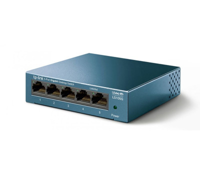 Коммутатор TP-LINK LS105G, 5x100/ 1000 Mb/ s, металический корпус, неуправляемый