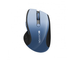 Мышь Canyon CNS-CMSW01BL, Blue, USB, wireless, оптическая, синий LED-сенсор, 2.4 GHz, 1600 dpi