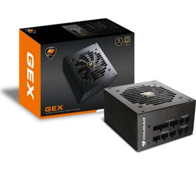 Блок питания 750W, Cougar GEX 750, Black, 120 мм, PFC, 80 Plus Gold, Modular