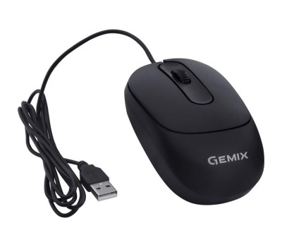 Мышь Gemix GM145 Black, Optical, USB, 800 dpi (GM145BK)