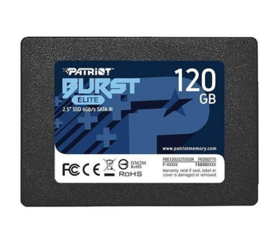 Твердотельный накопитель 120Gb, Patriot Burst Elite, SATA3 (PBE120GS25SSDR)