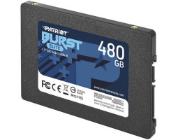 Твердотельный накопитель 480Gb, Patriot Burst Elite, SATA3 (PBE480GS25SSDR)