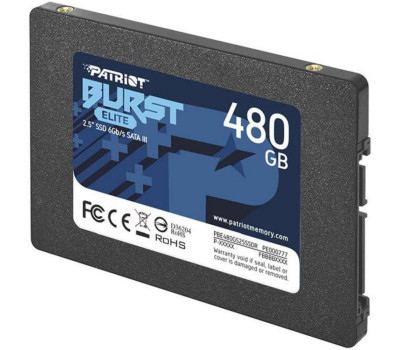 Твердотельный накопитель 480Gb, Patriot Burst Elite, SATA3 (PBE480GS25SSDR) Твердотельный накопитель 480Gb, Patriot Burst Elite, SATA3 (PBE480GS25SSDR)