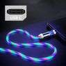 Кабель USB 2.0 - 1.0m AM/ Type-C, MultiColor, магнитный, подсветка