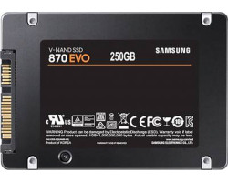 Твердотельный накопитель 250Gb, Samsung 870 Evo, SATA3 (MZ-77E250BW)