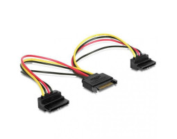 Переходник питания SATA (M) - 2 x SATA (F), 15 см, Cablexpert (CC-SATAM2F-02) Переходник питания SATA (M) - 2 x SATA (F), 15 см, Cablexpert (CC-SATAM2F-02)