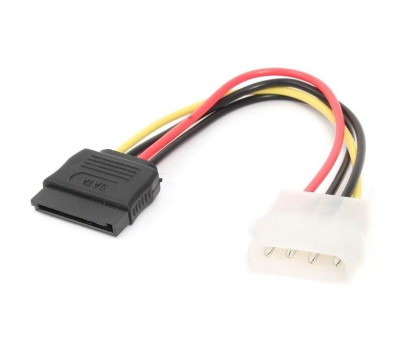Переходник питания Molex (M) - SATA (F), 13 см, Cablexpert (CC-SATA-PS) Переходник питания Molex (M) - SATA (F), 13 см, Cablexpert (CC-SATA-PS)