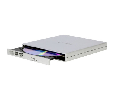 Внешний оптический привод Gembird, Silver, USB (DVD-USB-02-SV) Внешний оптический привод Gembird, Silver, USB (DVD-USB-02-SV)