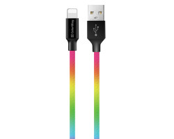 Кабель USB > Lightning,  ColorWay, Mix, 1м, 2.4A (CW-CBUL016-MC)-foto2