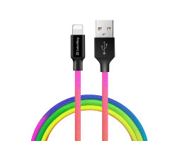 Кабель USB > Lightning,  ColorWay, Mix, 1м, 2.4A (CW-CBUL016-MC)-foto3