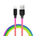 Кабель USB > Lightning,  ColorWay, Mix, 1м, 2.4A (CW-CBUL016-MC)