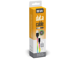 Кабель USB > Lightning,  ColorWay, Mix, 1м, 2.4A (CW-CBUL016-MC)