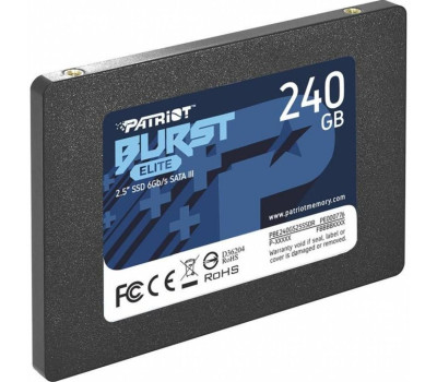 Твердотельный накопитель 240Gb, Patriot Burst Elite, SATA3 (PBE240GS25SSDR)