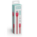Кабель USB  - 1.0m AM/ Type-C  ColorWay, Red (CW-CBUC003-RD), нейлоновая оплетка