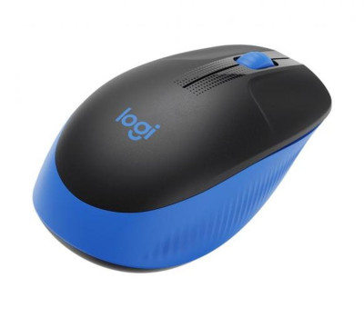 Мышь Logitech M190, Blue/ Black, USB, wireless, оптическая, 1000 dpi, 3 кнопки, 1xAA (910-005907)